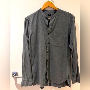 Band collar shirt by Uniqlo